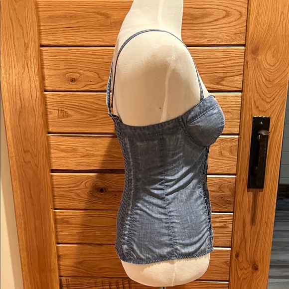 Guess Blue Camisole with Button Detail - Picture 4 of 5